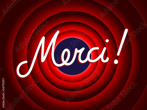 "MERCI" (remerciements message carte gratitude plaisir fin)