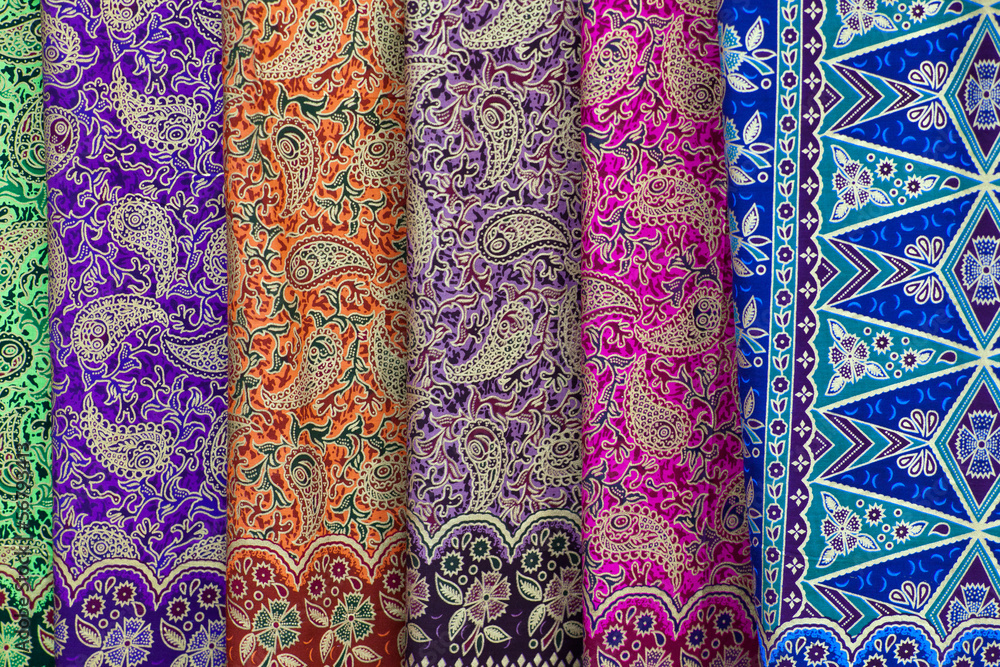 background with patterns on the texture of fabric, Bali background with patterns on the texture of fabric, Bali