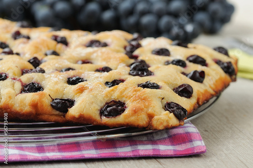 Focaccia con uva