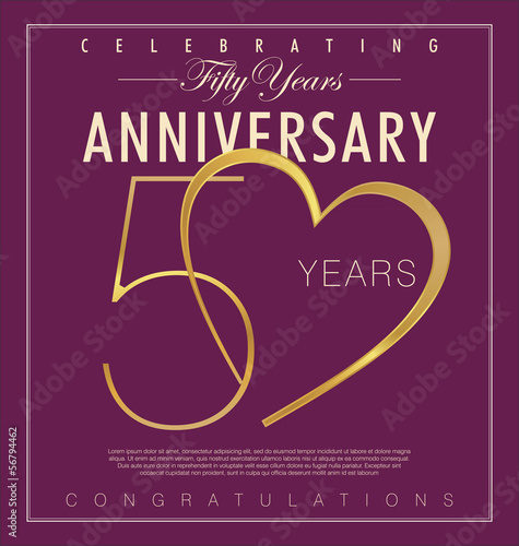 50 years anniversary background