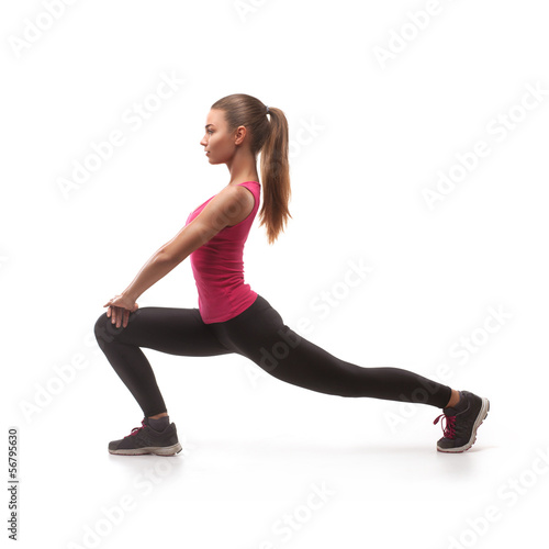 Fototapeta Naklejka Na Ścianę i Meble -  beautiful woman doing exercise