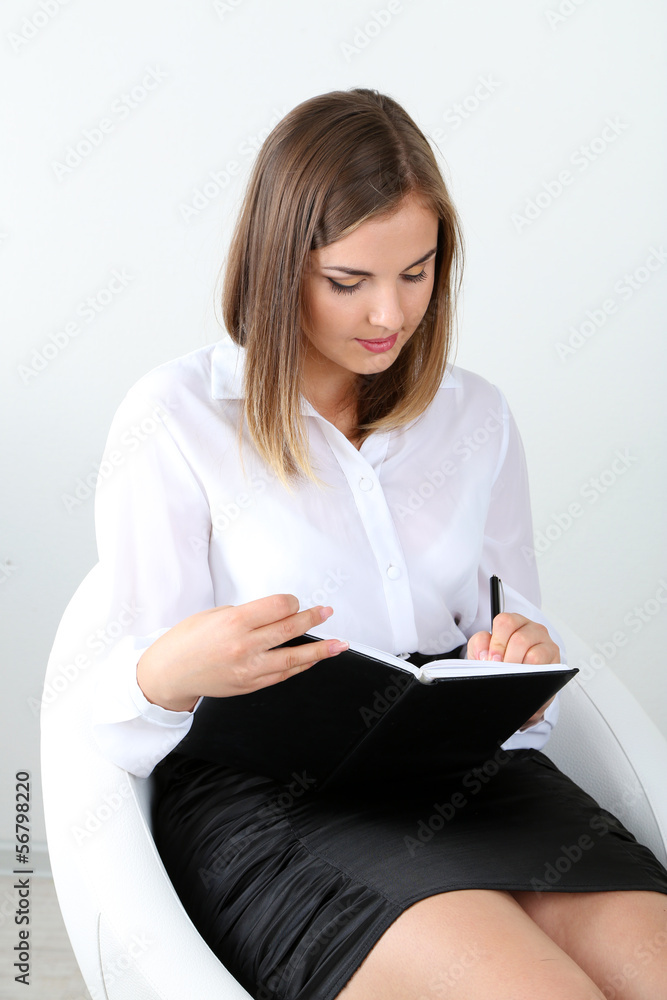 Portrait of successful psychologist or businesswoman Portrait of successful psychologist or businesswoman