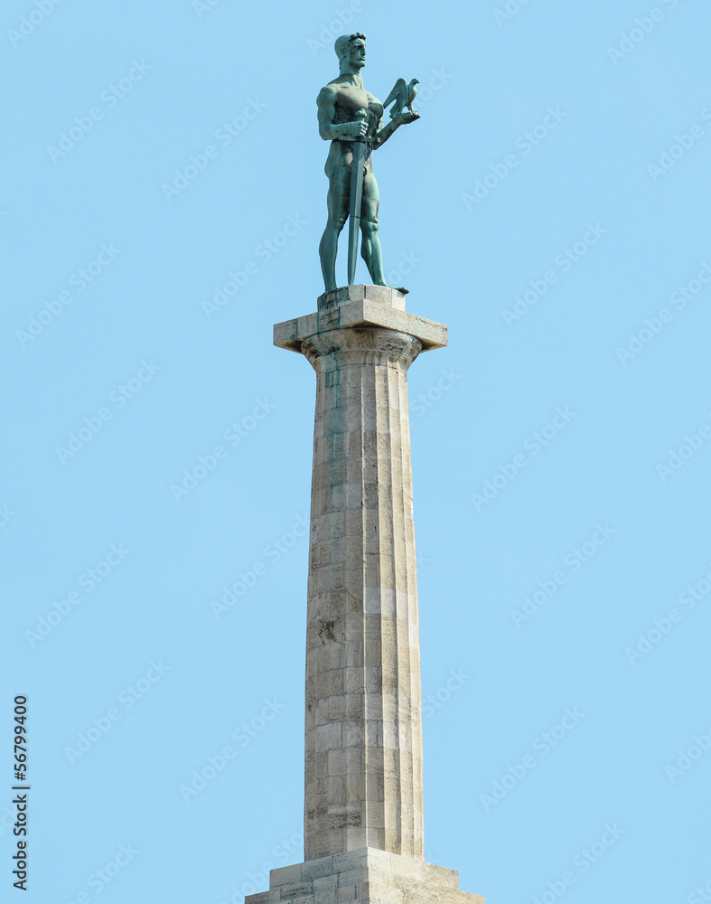 Victory monument - symbol of Belgrade - Serbia
