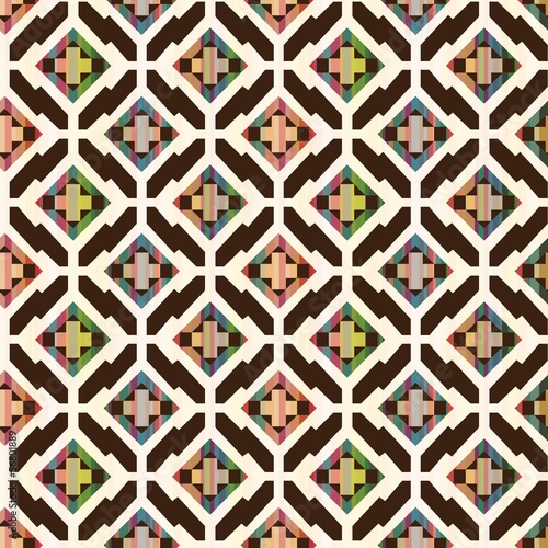 seamless abstract ethnic geometric pattern