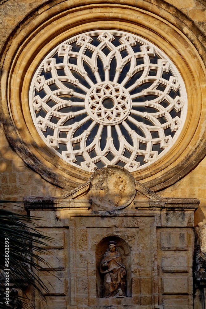 Obraz premium Rosace.église de Cordoue. Espagne.