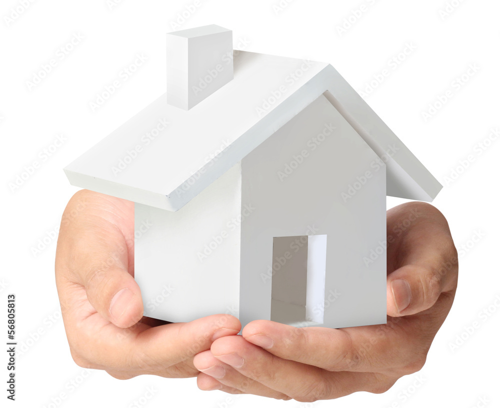 holding house representing home ownership holding house representing home ownership