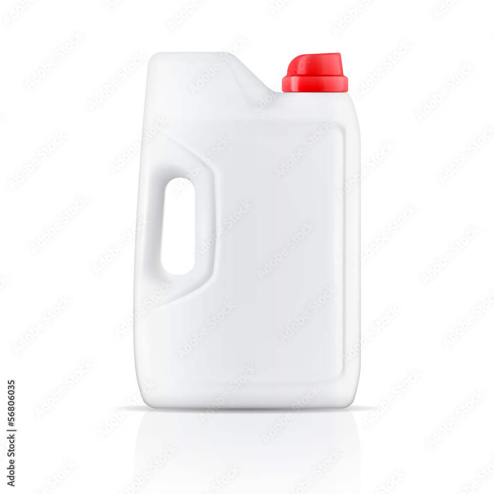 White laundry detergent powder container. White laundry detergent powder container.