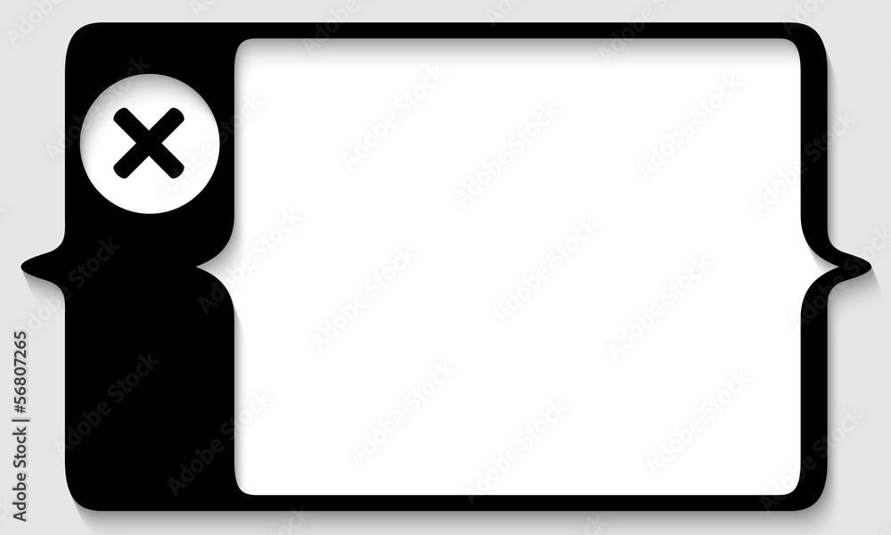 vector box for any text with ban mark vector box for any text with ban mark
