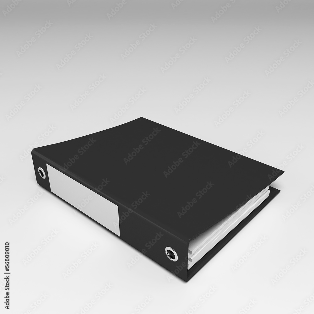 3d illustration of documents folder 3d illustration of documents folder