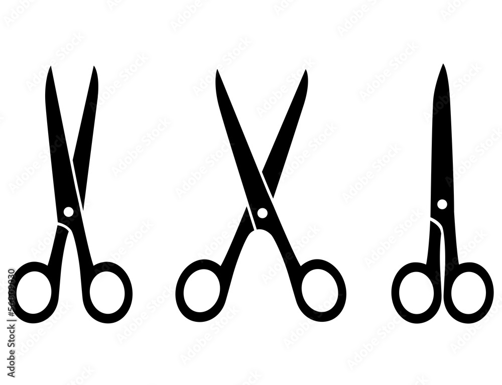 isolated black scissors isolated black scissors