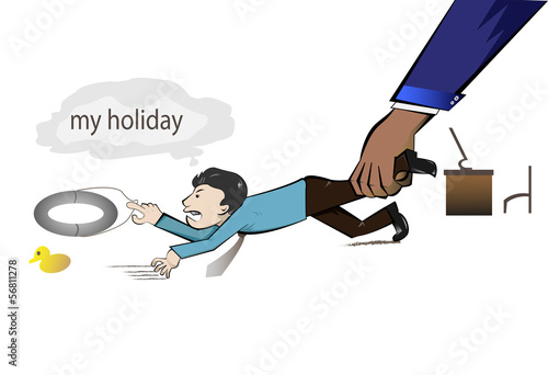 worker wants his holiday