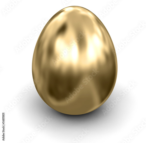 Golden Egg (clipping path included)