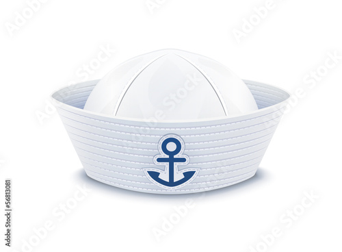 Sailor cap. vector illustration isolated on white background