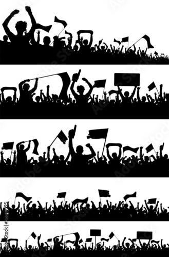 Sport Fans Silhouettes