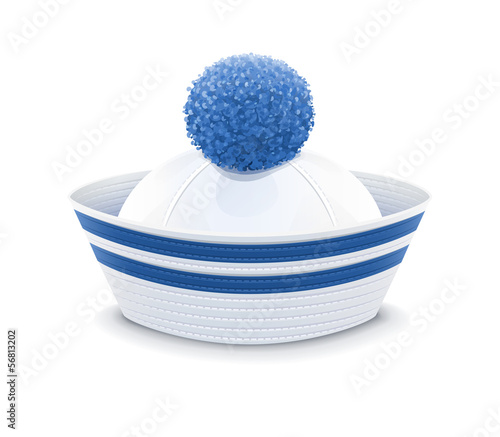 Sailor cap. vector illustration isolated on white background