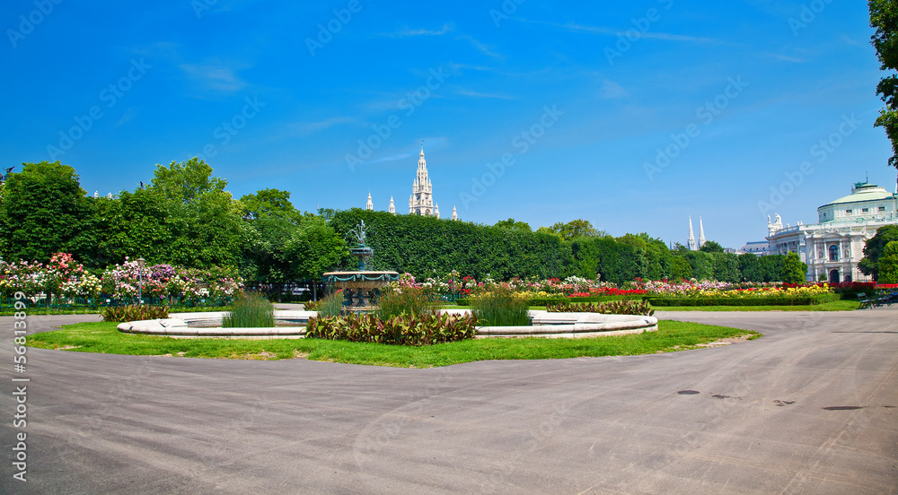 Obraz premium panorama of Volksgarten, Austria