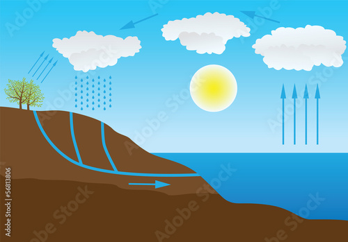 water cycle in nature