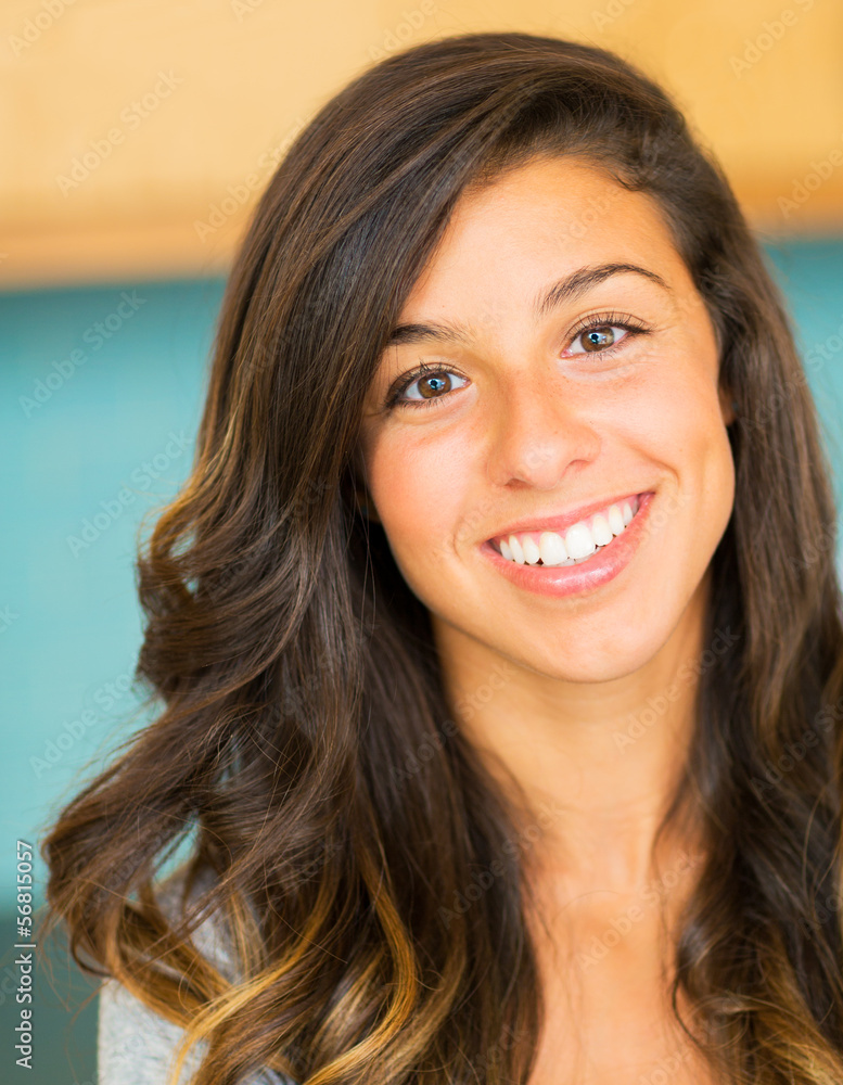 Beautiful Young Woman Smiling Beautiful Young Woman Smiling