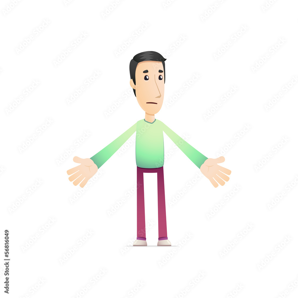 character in various poses for use in advertising, character in various poses for use in advertising,