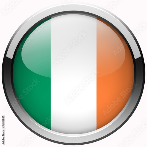 Free Download ireland flag gel metal realistic button - GFXLoad