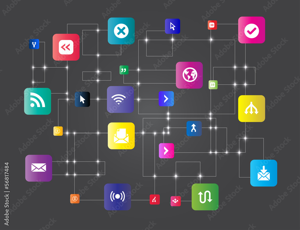 Icon set vector illustration collection Icon set vector illustration collection