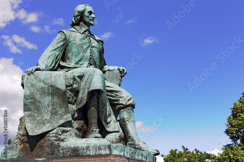 Tableau sur toile Magdeburg, Otto von Guericke-Denkmal