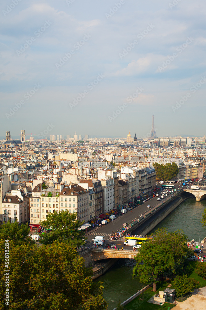 Paris skyline.