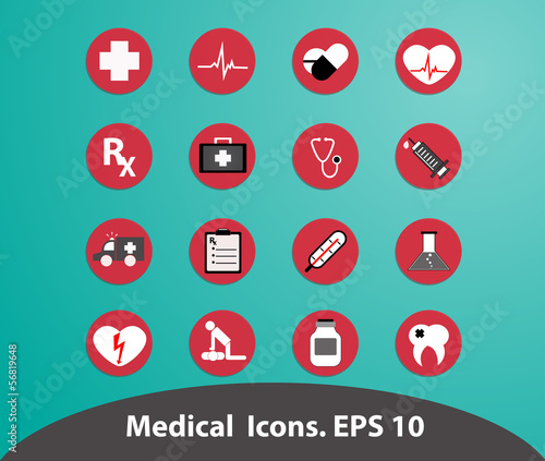 Medical icons.Illustrstion EPSS 10