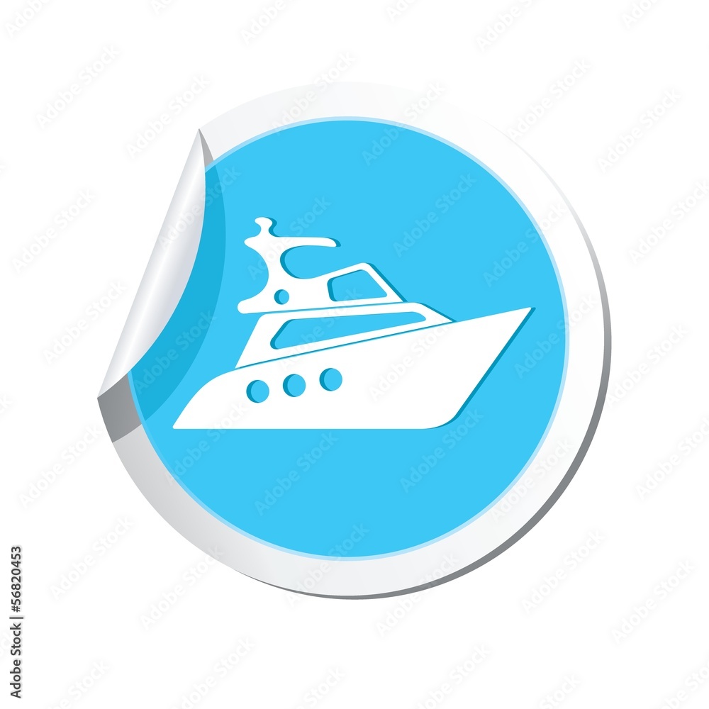 Yacht icon. Vector illustration Yacht icon. Vector illustration