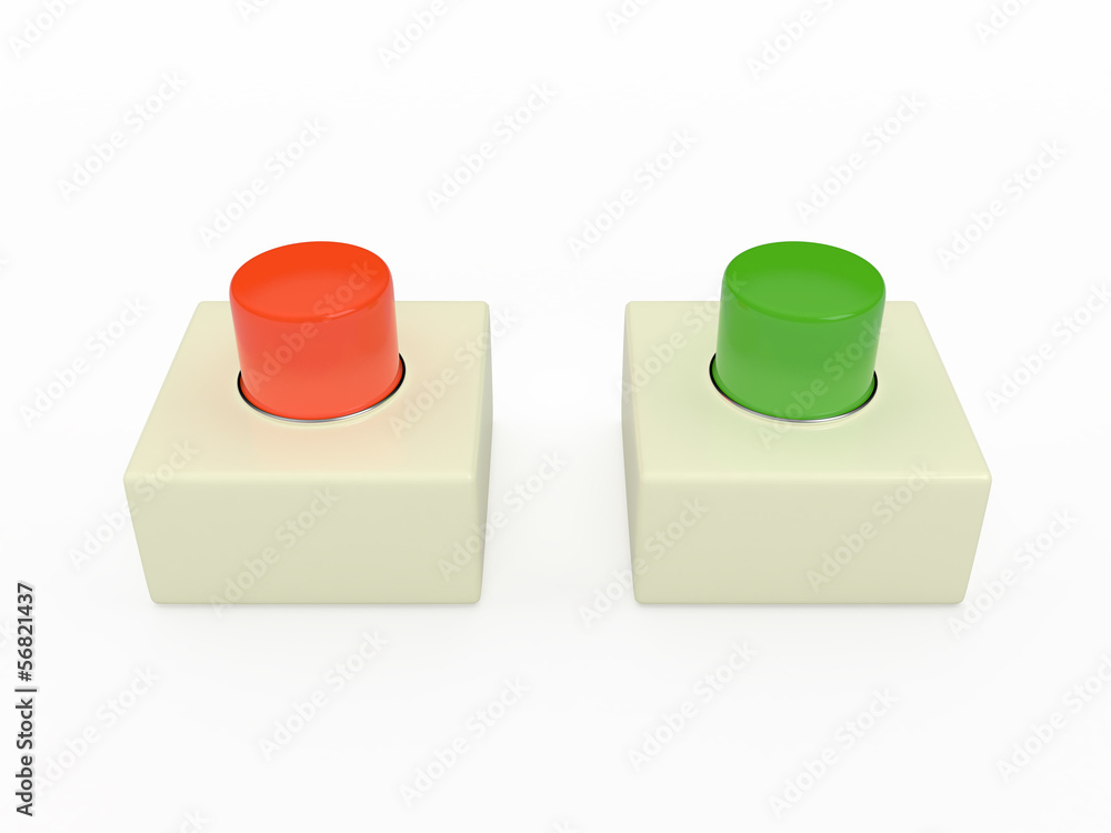 Alarm pushbutton, 3D Alarm pushbutton, 3D