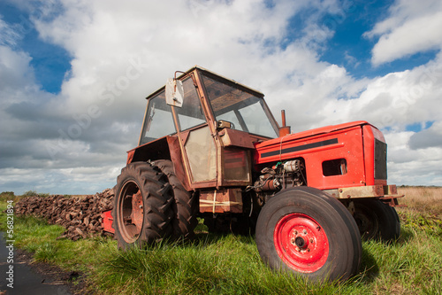 old tractor in Ireland