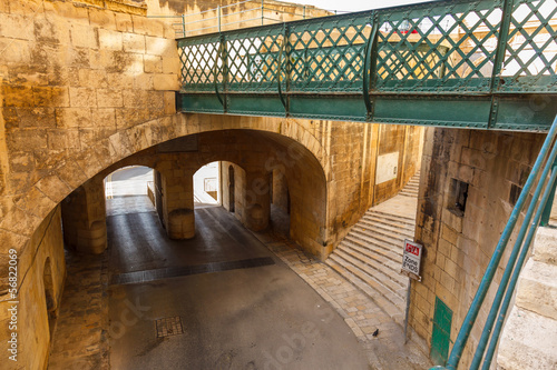 Maltese architecture in Valletta, Malta photo