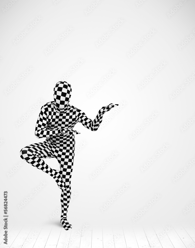 Anonymous man presenting your product Anonymous man presenting your product