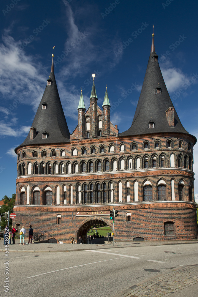 Holstentor in Lubeck Holstentor in Lubeck