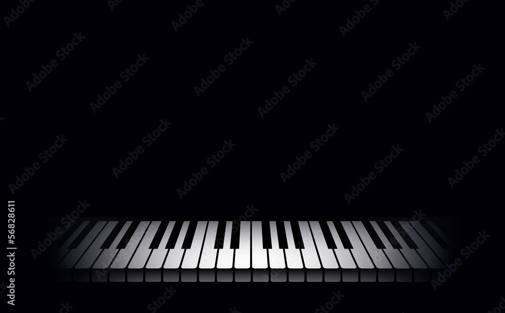 Piano background. Vector illustration. Stock Vector | Adobe Stock