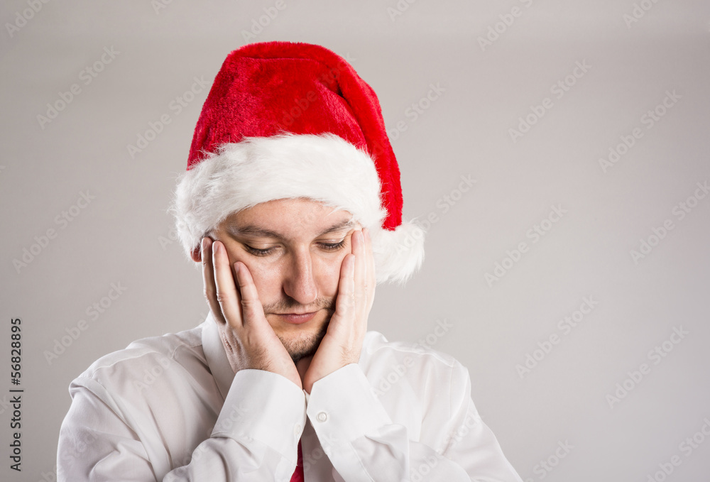Handsome christmas man Handsome christmas man