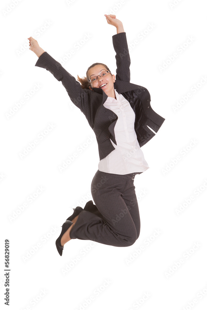Portrait Of Excited Businesswoman Portrait Of Excited Businesswoman