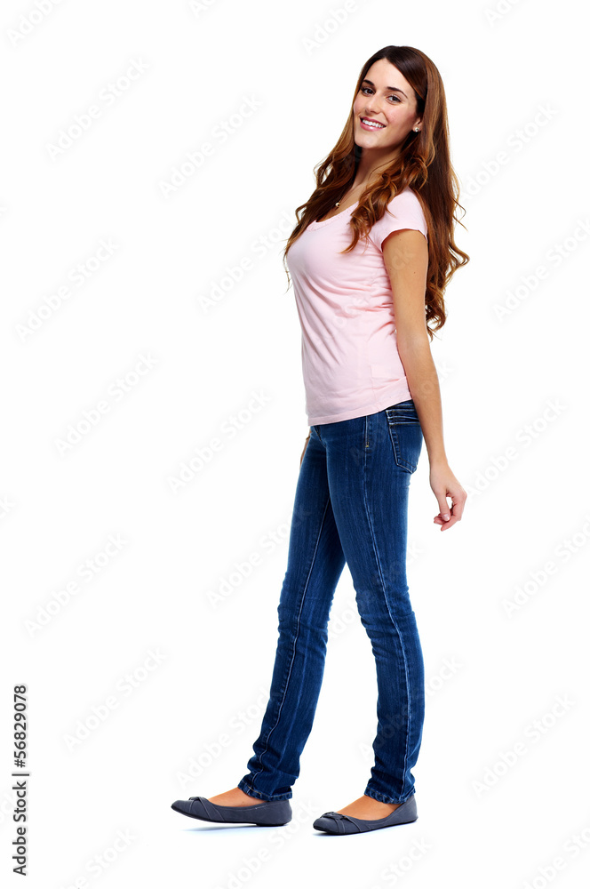 Standing woman. Standing woman.