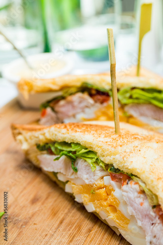 Sandwich with chicken