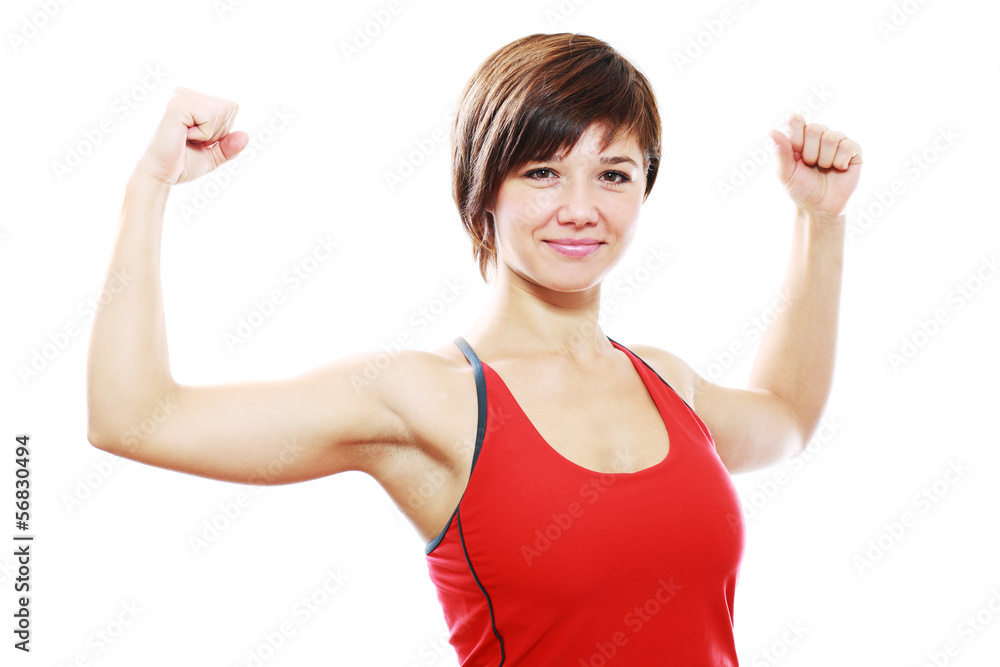 Fototapeta premium sporty young woman