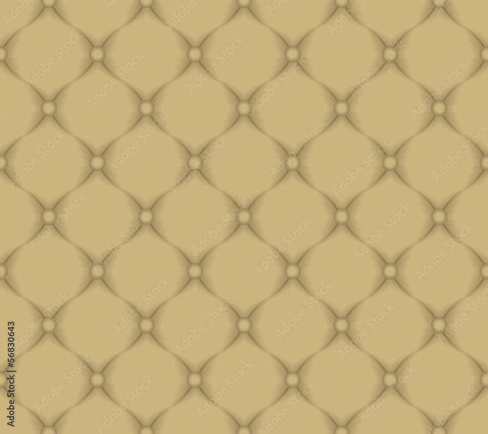 Fototapeta premium quilted fabric - light brown pattern seamless
