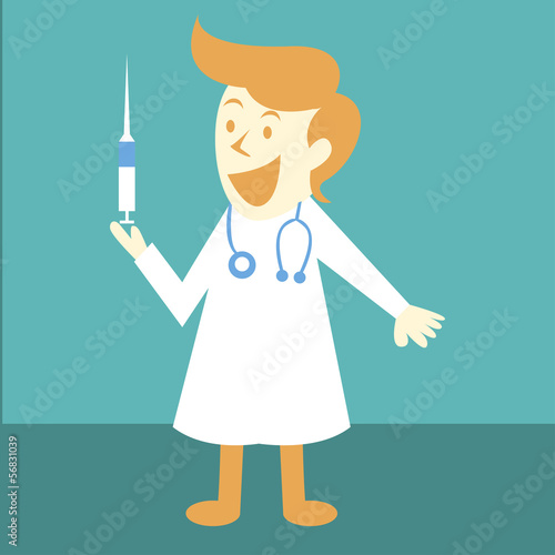 doctor with a syringe