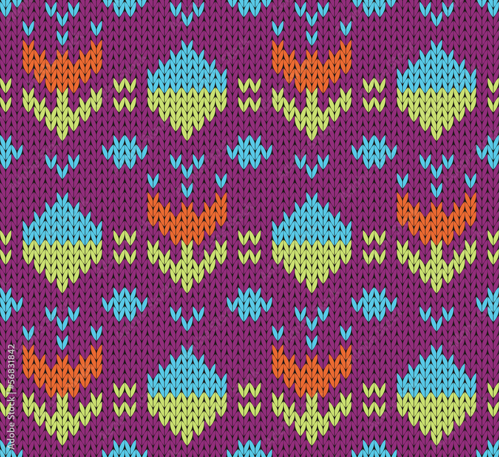 Seamless knit pattern imitation