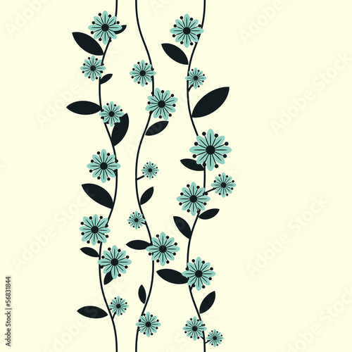 Floral card template
