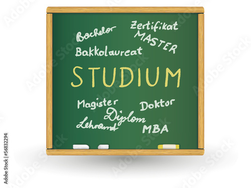 Schreibtafel - Studium