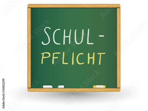 Schreibtafel - Schulpflicht