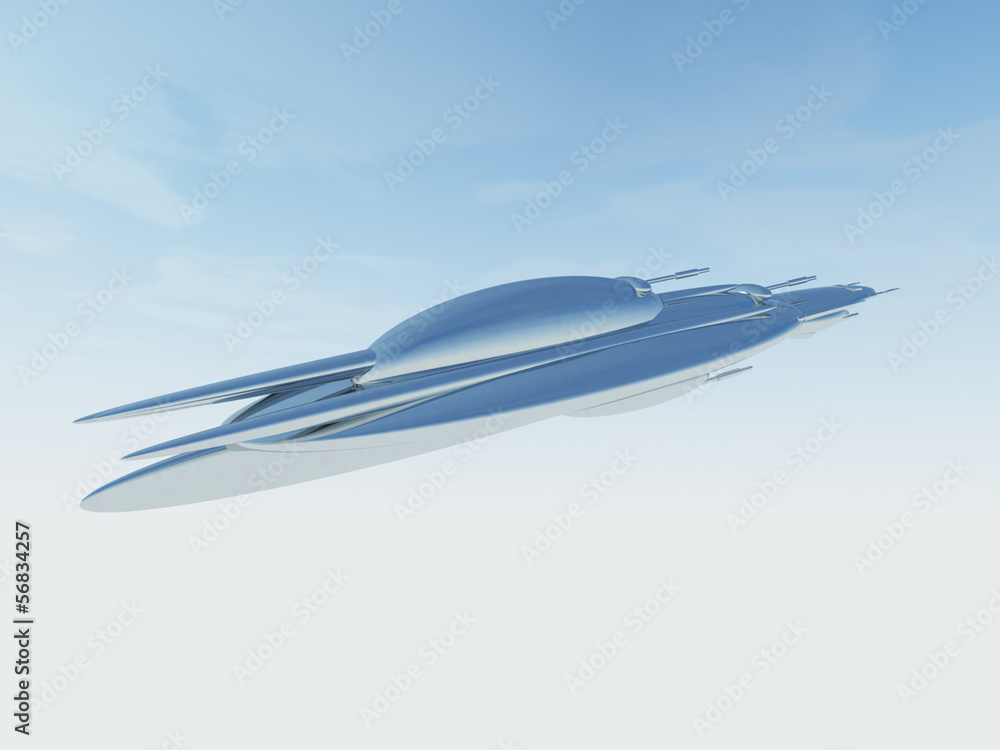Illustration of a UFO Spacecraft Illustration of a UFO Spacecraft