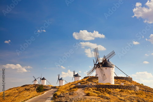 ypical windmills of Region of Castilla la Mancha photo