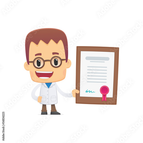 scientist. in various poses for use in advertising,