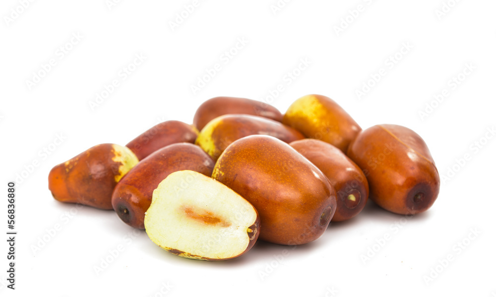 Obraz premium chinese jujubes isolated